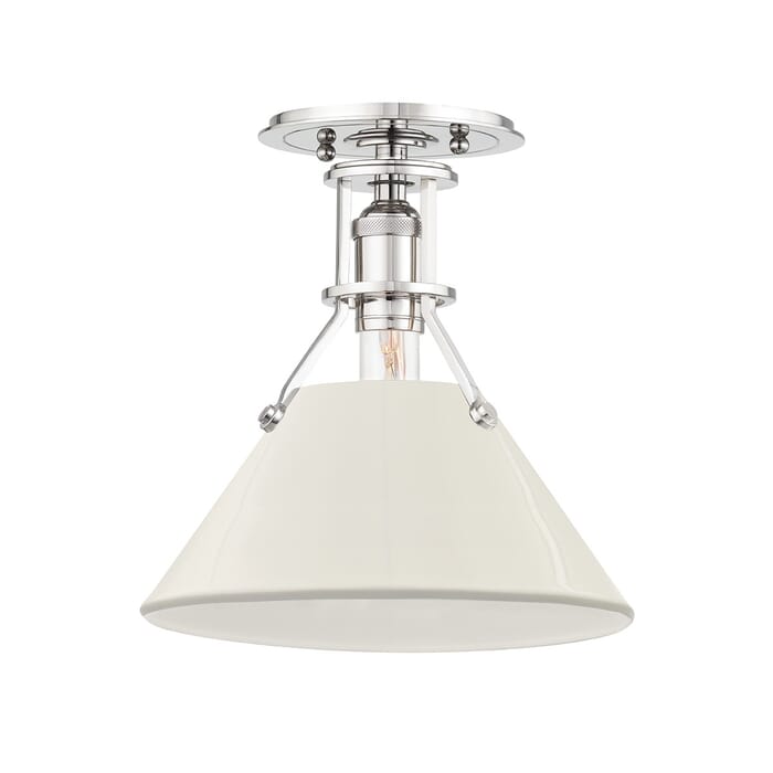One Light Semi Flush Mount by Hudson Valley One Light Semi Flush Mount by Hudson Valley