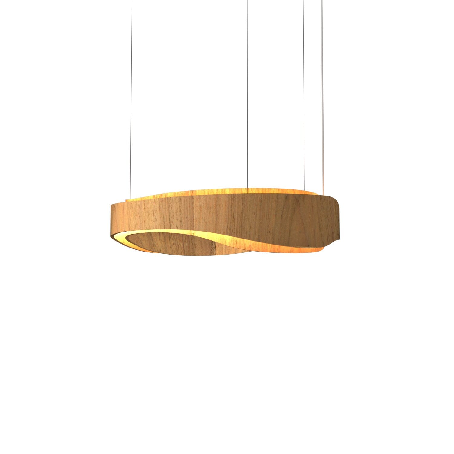 Horizon LED Pendant in Louro Freijo