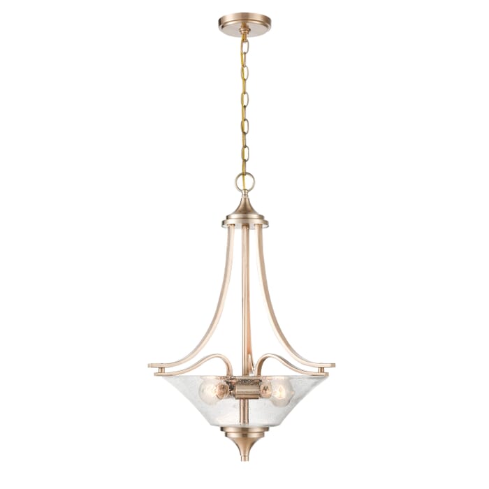 Millennium Natalie 3-Light Pendant Light in Modern Gold Millennium Natalie 3-Light Pendant Light in Modern Gold