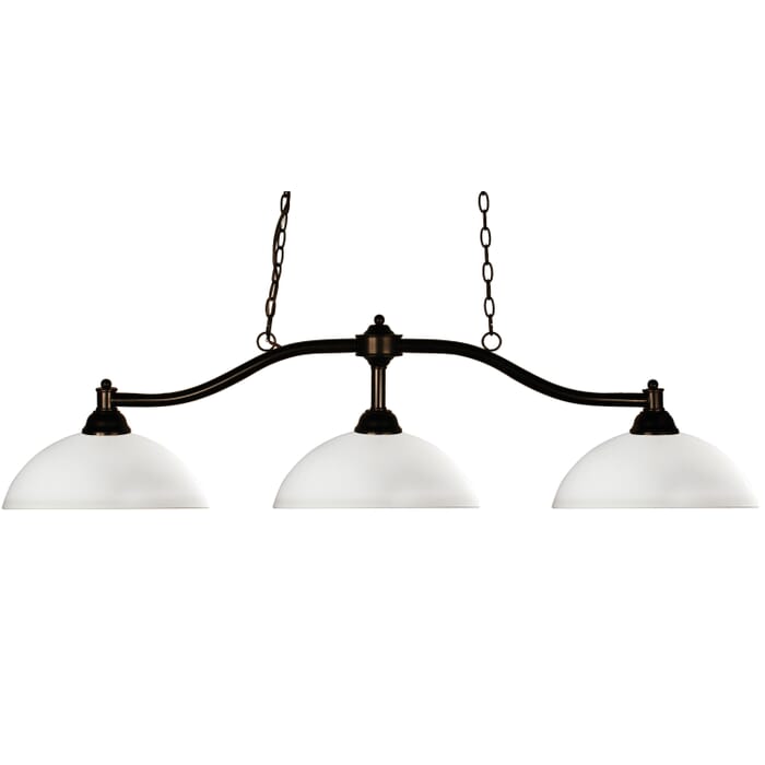 Z-Lite Chance 3-Light Linear Pendant Light In Bronze Z-Lite Chance 3-Light Linear Pendant Light In Bronze