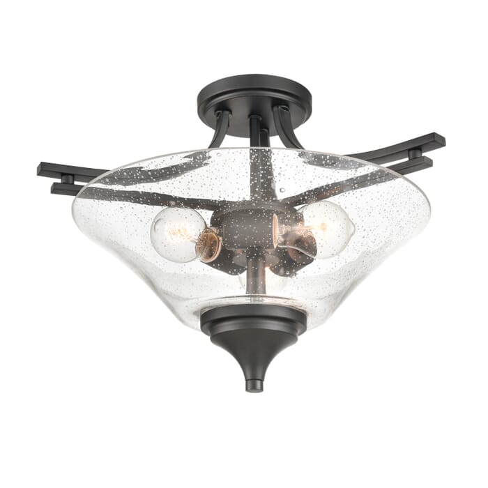 Millennium Natalie 3-Light Ceiling Light in Matte Black Millennium Natalie 3-Light Ceiling Light in Matte Black