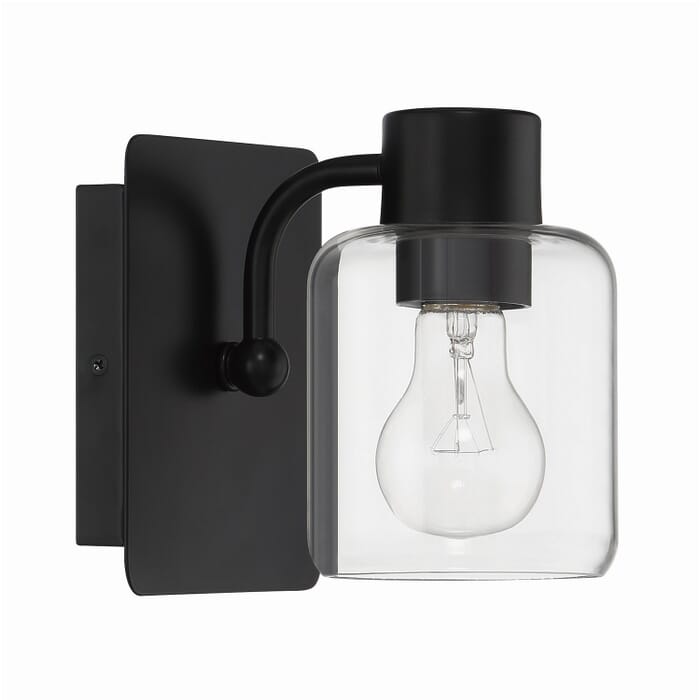Rori 1-Light Wall Sconce in Flat Black Rori 1-Light Wall Sconce in Flat Black