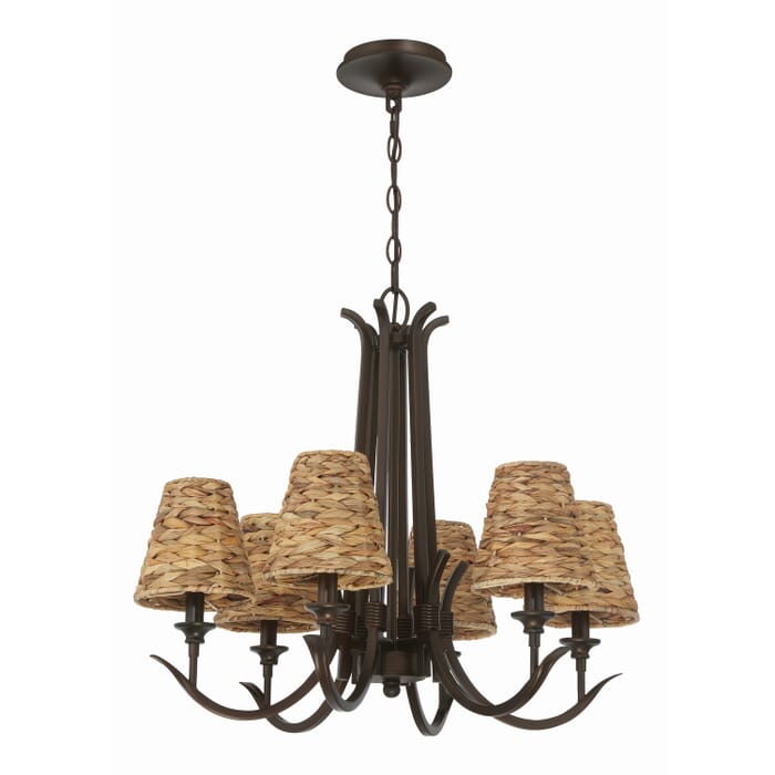 Kokomo 6-Light Chandelier in Aged Bronze Brushed Kokomo 6-Light Chandelier in Aged Bronze Brushed