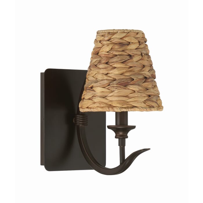 Kokomo 1-Light Wall Sconce in Aged Bronze Brushed Kokomo 1-Light Wall Sconce in Aged Bronze Brushed
