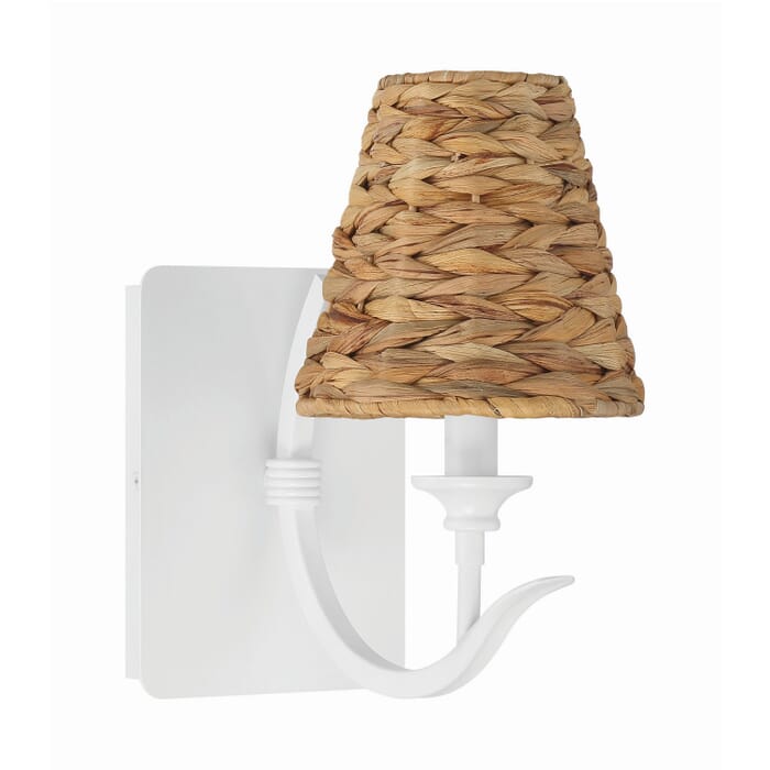 Kokomo 1-Light Wall Sconce in Matte White Kokomo 1-Light Wall Sconce in Matte White