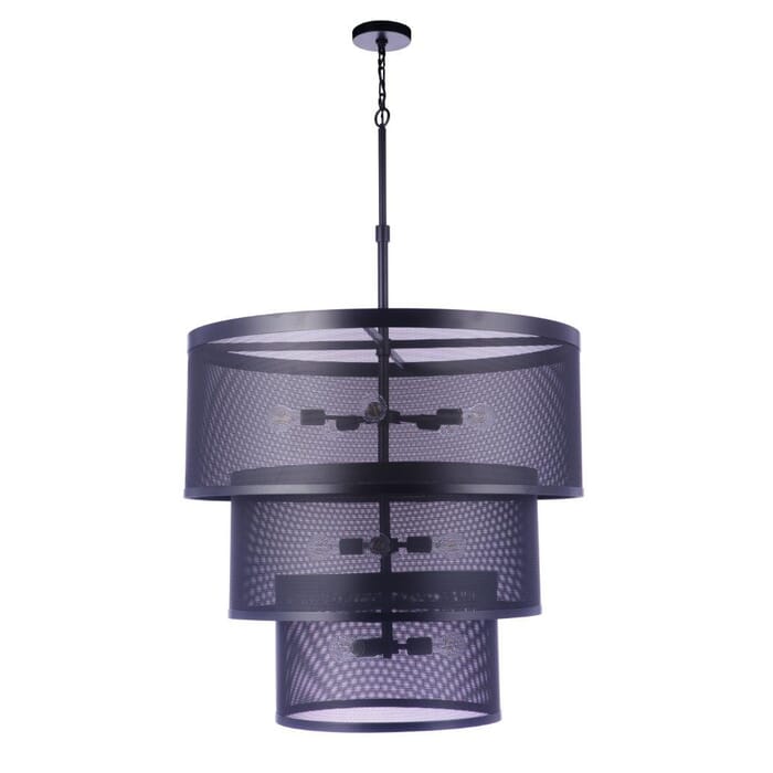 Mesh 12-Light Pendant in Flat Black Mesh 12-Light Pendant in Flat Black