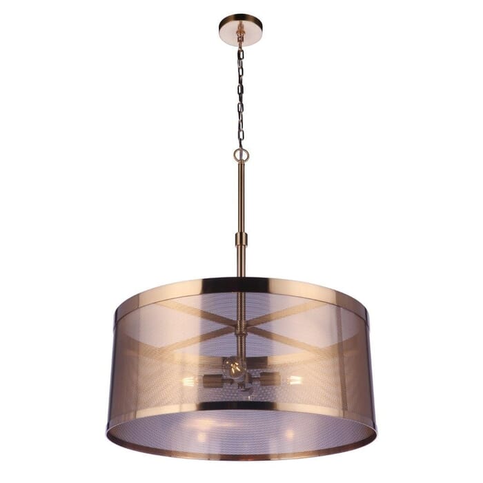 Mesh 12-Light Pendant in Satin Brass Mesh 12-Light Pendant in Satin Brass