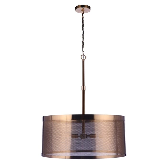 Mesh 4-Light Pendant in Satin Brass Mesh 4-Light Pendant in Satin Brass