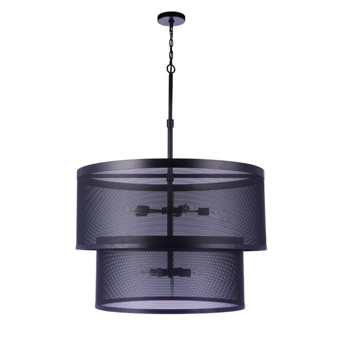 Mesh 9-Light Pendant in Flat Black Mesh 9-Light Pendant in Flat Black