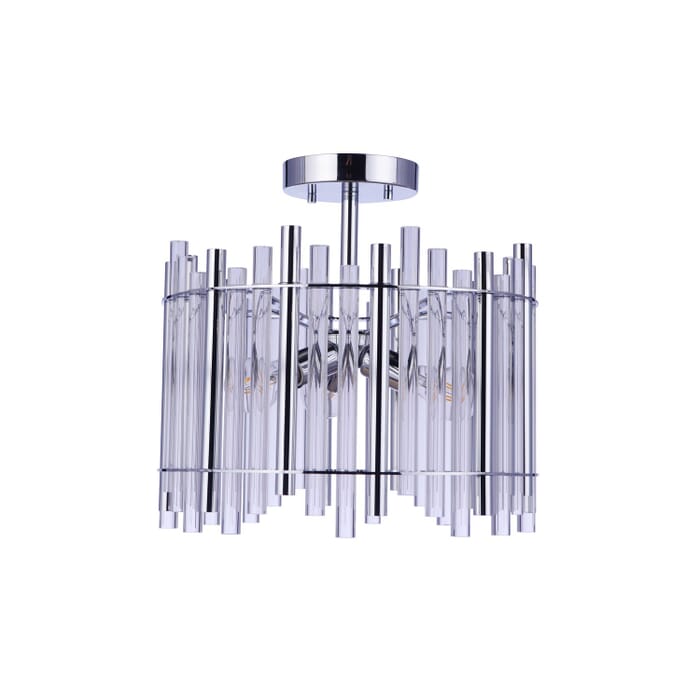 Reveal 3-Light Semi-Flush Mount in Chrome Reveal 3-Light Semi-Flush Mount in Chrome