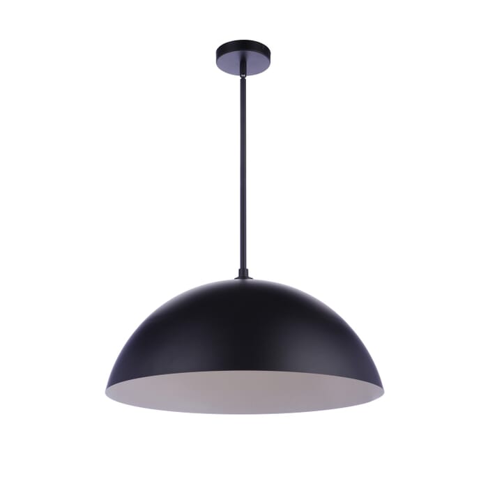Sculptural Statement Pendants 1-Light LED Pendant in Flat Black Sculptural Statement Pendants 1-Light LED Pendant in Flat Black