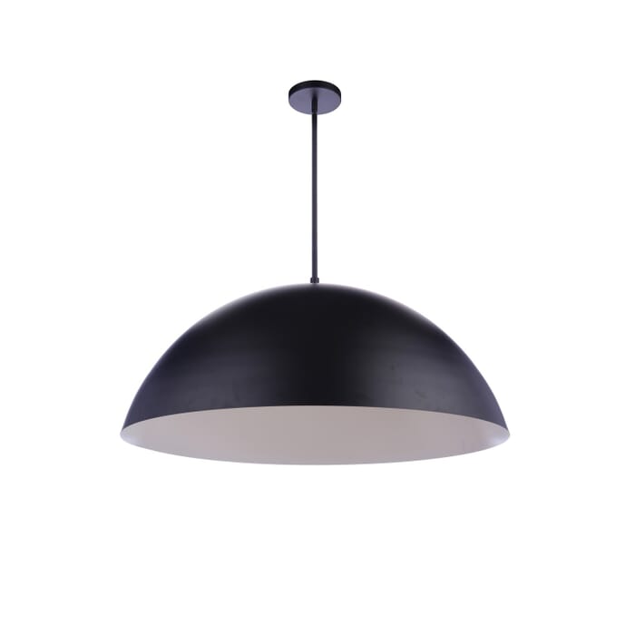 Sculptural Statement Pendants 1-Light LED Pendant in Flat Black Sculptural Statement Pendants 1-Light LED Pendant in Flat Black