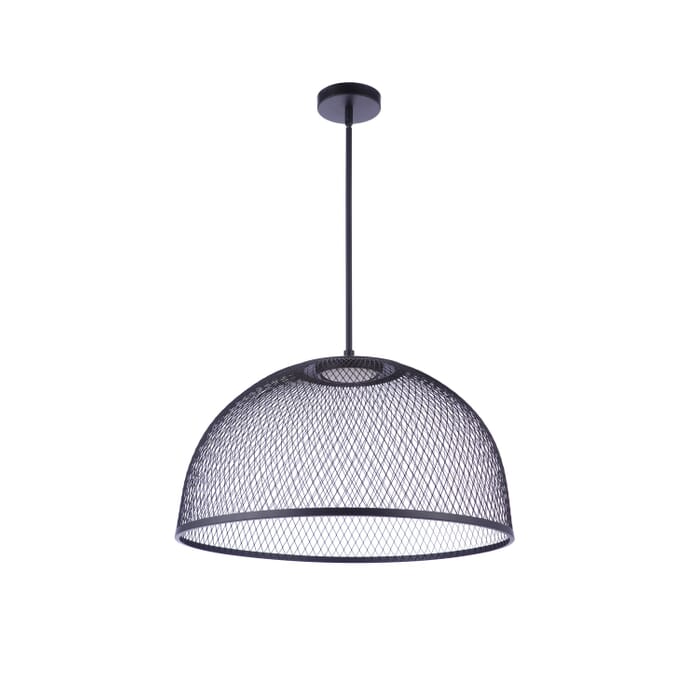 Sculptural Statement Pendants 1-Light LED Pendant in Flat Black Sculptural Statement Pendants 1-Light LED Pendant in Flat Black