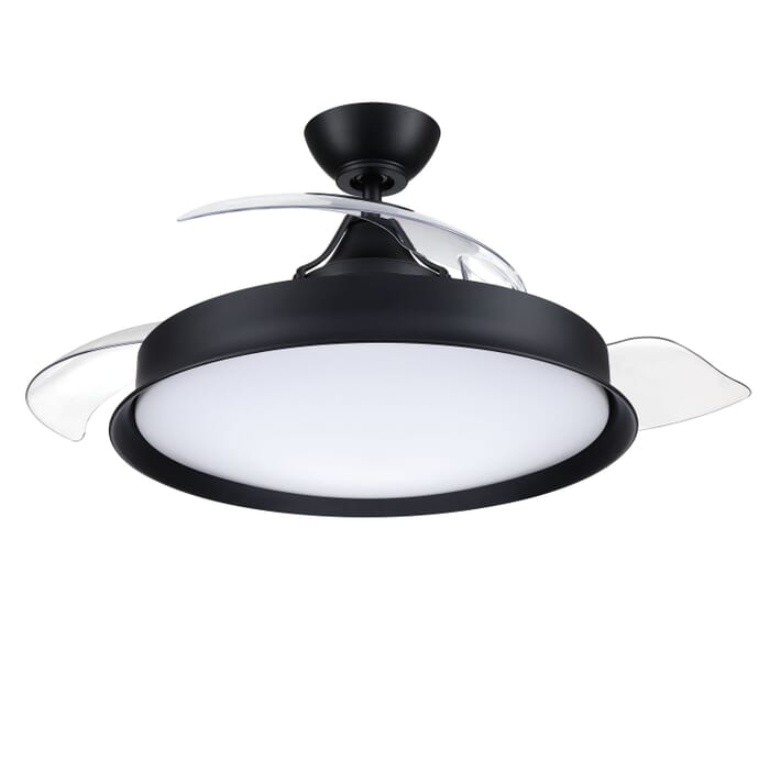 Union 42 Hidden Blades 1-Light 42" Outdoor Ceiling Fan in Flat Black Union 42 Hidden Blades 1-Light 42" Outdoor Ceiling Fan in Flat Black
