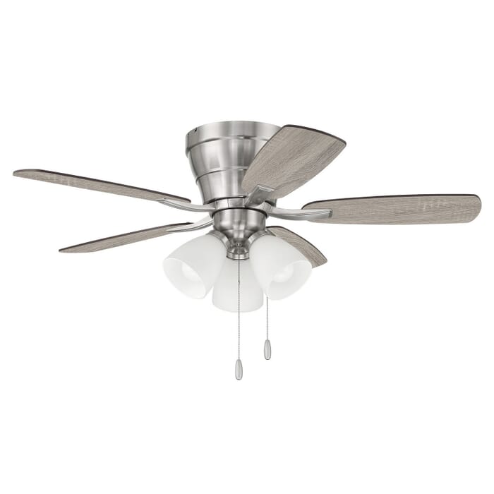 Wheeler 42 3-Light 3-Light 42" Hugger Ceiling Fan in Brushed Polished Nickel Wheeler 42 3-Light 3-Light 42" Hugger Ceiling Fan in Brushed Polished Nickel