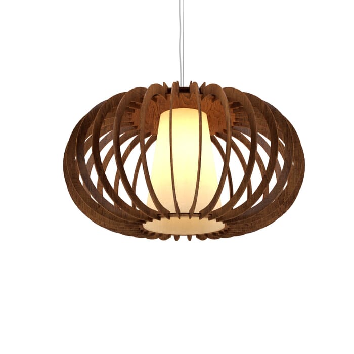 Stecche di Legno 1-Light Pendant in Imbuia Stecche di Legno 1-Light Pendant in Imbuia