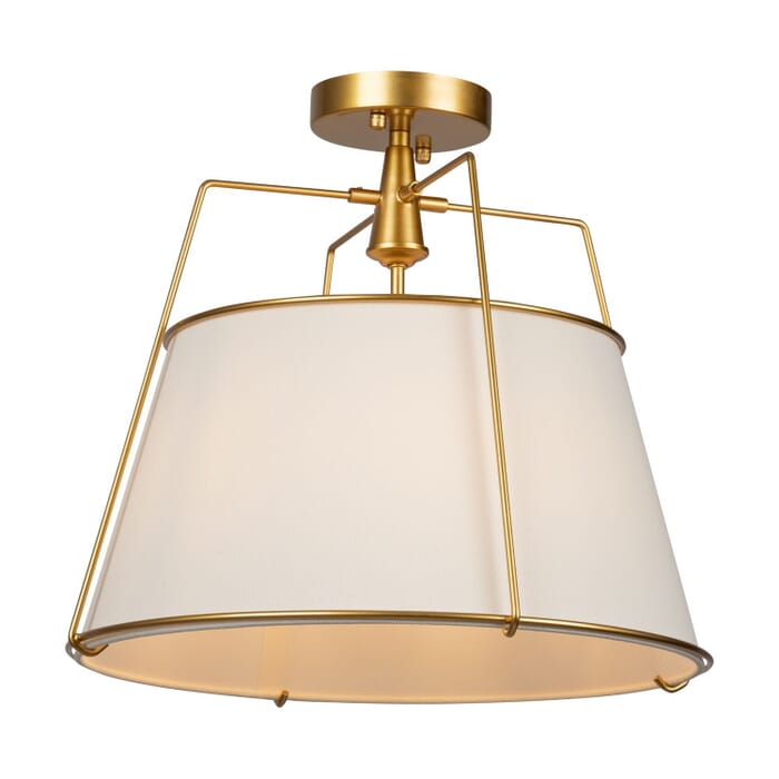 Three Light Semi-Flush Mount Three Light Semi-Flush Mount