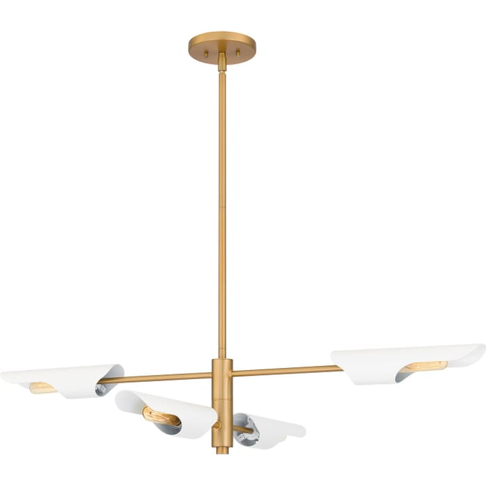Four Light Linear Chandelier by Quoizel Four Light Linear Chandelier by Quoizel
