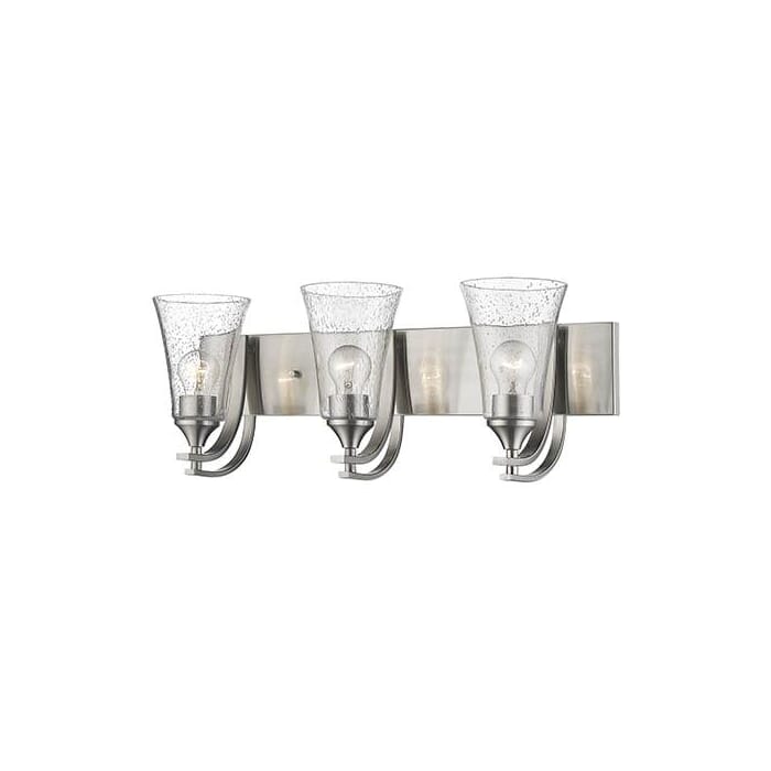 Millennium Lighting Bathroom Vanity Light in Satin Nickel Millennium Lighting Bathroom Vanity Light in Satin Nickel