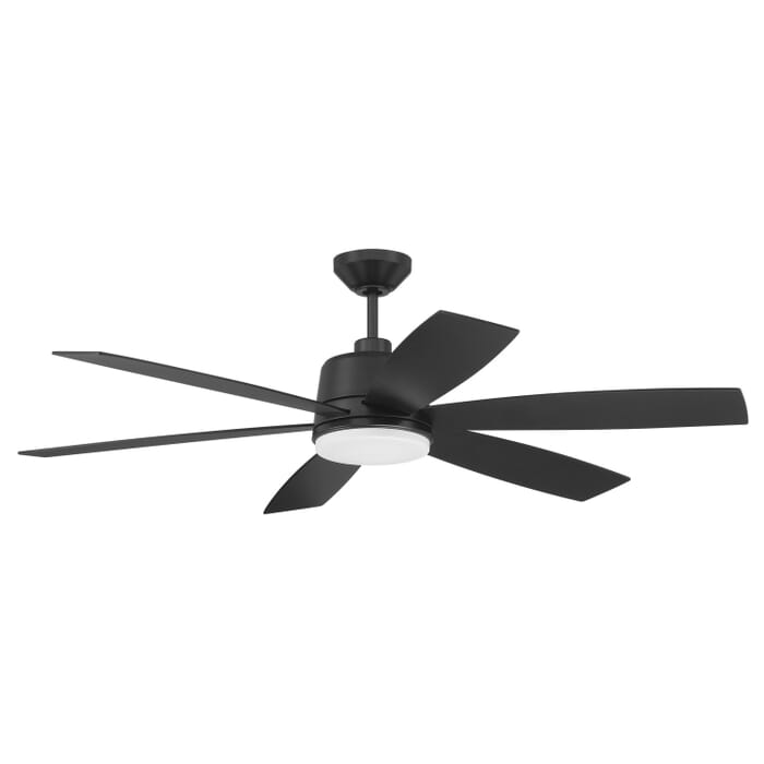 Hogan 1-Light 54" Outdoor Ceiling Fan in Flat Black Hogan 1-Light 54" Outdoor Ceiling Fan in Flat Black