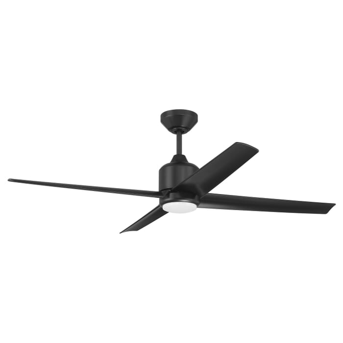 Quell 1-Light 52" Outdoor Ceiling Fan in Flat Black Quell 1-Light 52" Outdoor Ceiling Fan in Flat Black