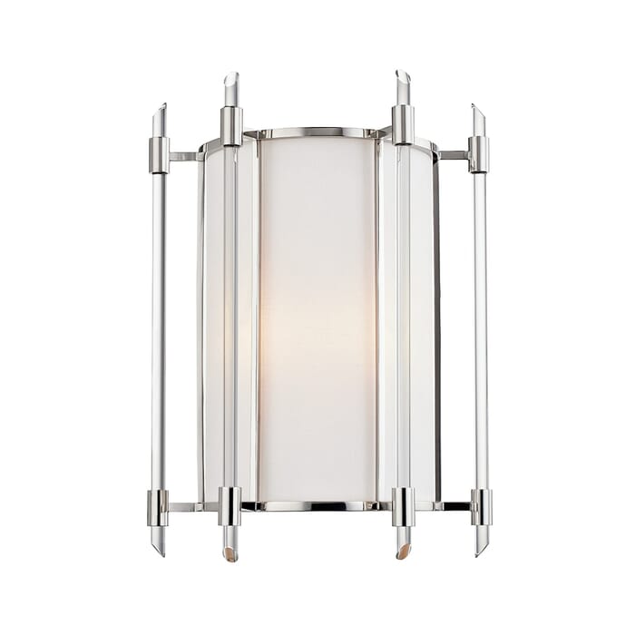 Hudson Valley Delancey Wall Sconce in Polished Nickel Hudson Valley Delancey Wall Sconce in Polished Nickel
