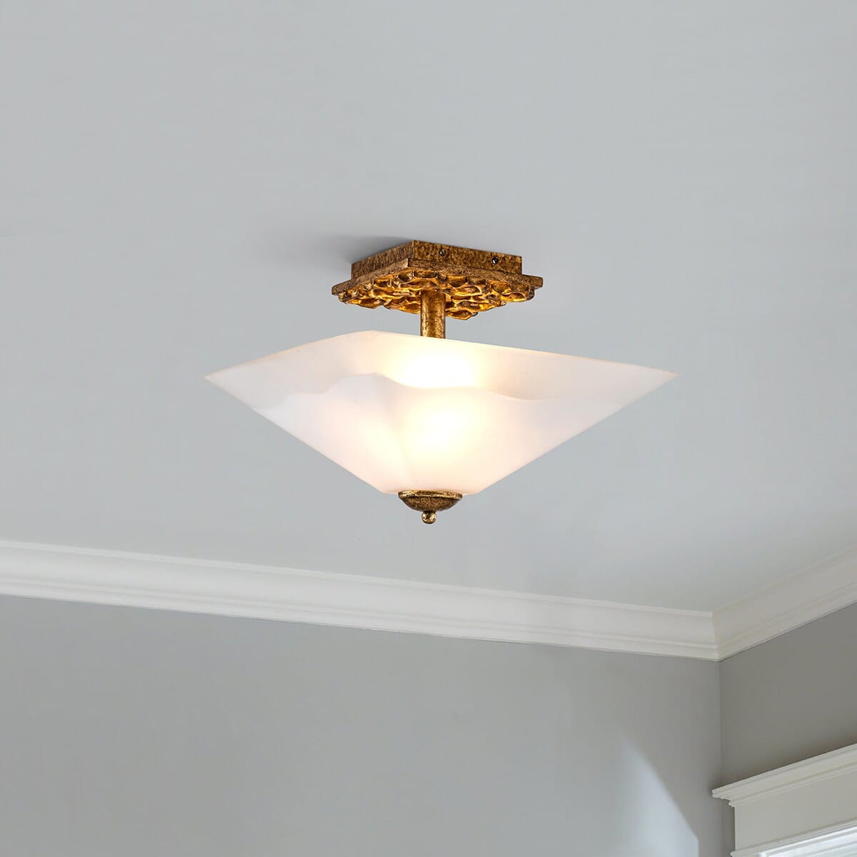 Two Light Flush Mount