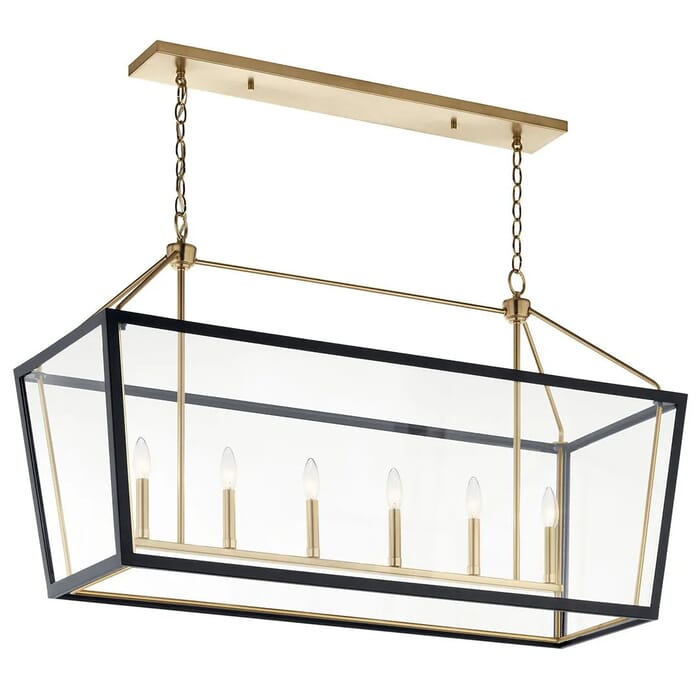 Six Light Linear Chandelier by Kichler Six Light Linear Chandelier by Kichler