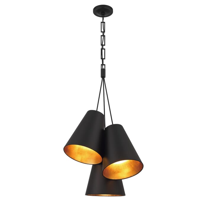 Three Light Pendant by Crystorama Three Light Pendant by Crystorama