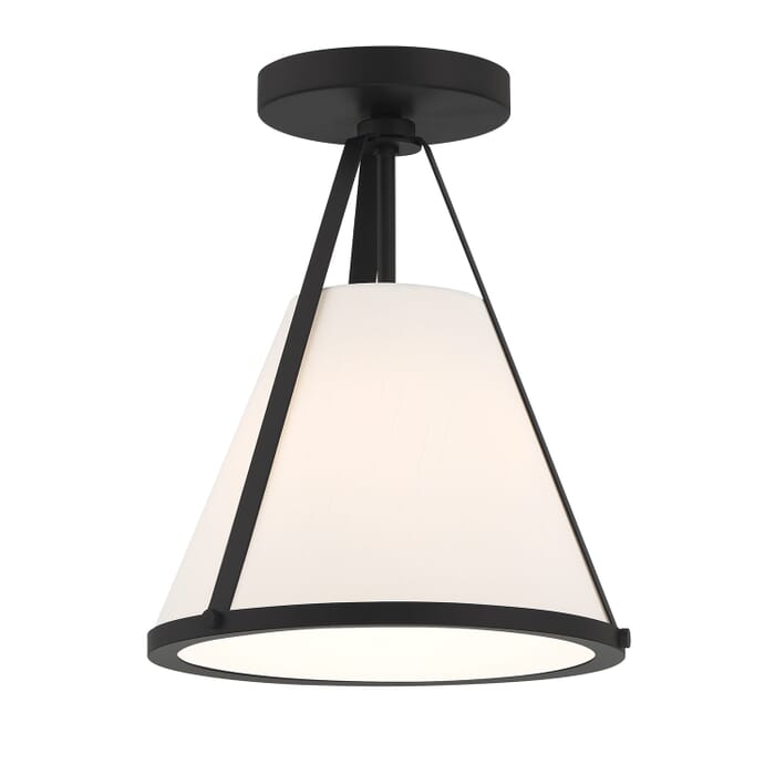 One Light Semi Flush Mount by Crystorama One Light Semi Flush Mount by Crystorama