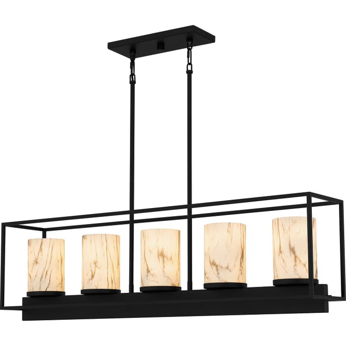 Five Light Linear Chandelier by Quoizel Five Light Linear Chandelier by Quoizel
