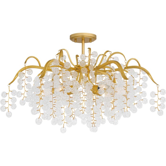 Six Light Semi-Flush Mount by Quoizel Six Light Semi-Flush Mount by Quoizel