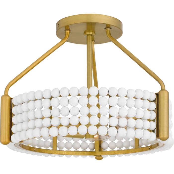 Four Light Semi Flush Mount by Quoizel Four Light Semi Flush Mount by Quoizel