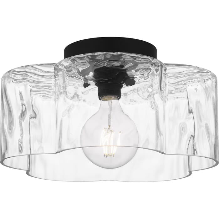 One Light Semi Flush Mount by Quoizel One Light Semi Flush Mount by Quoizel