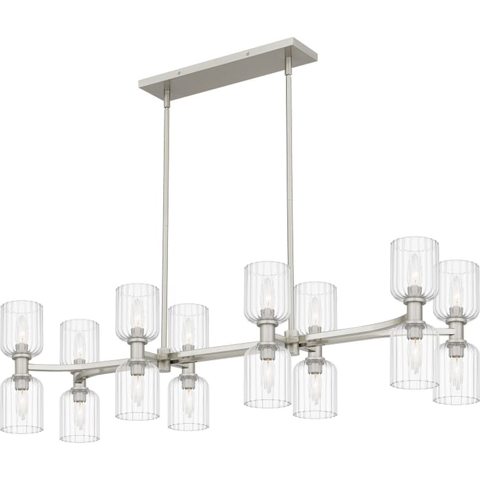 Eight Light Linear Chandelier by Quoizel Eight Light Linear Chandelier by Quoizel