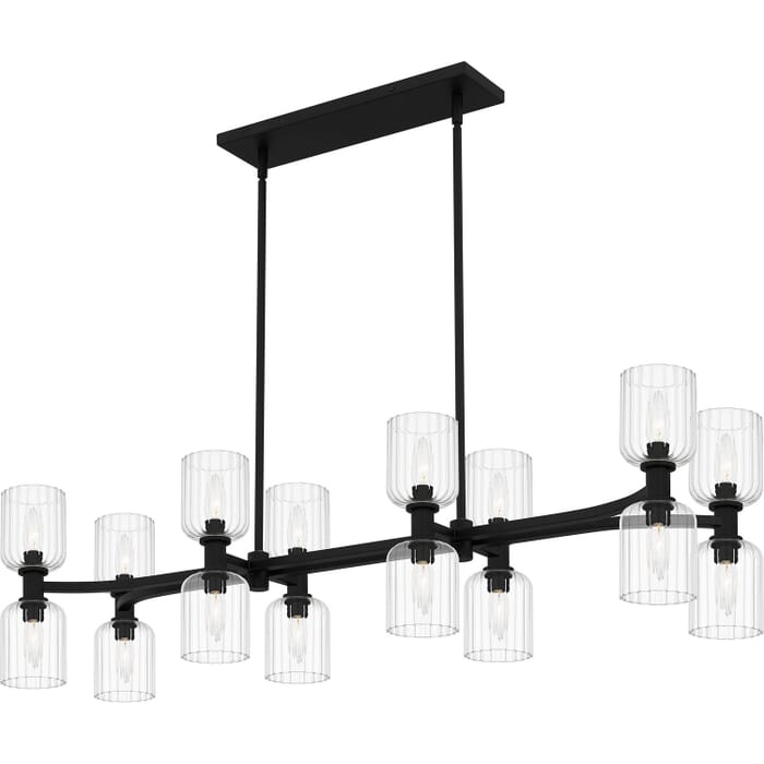 Eight Light Linear Chandelier by Quoizel Eight Light Linear Chandelier by Quoizel