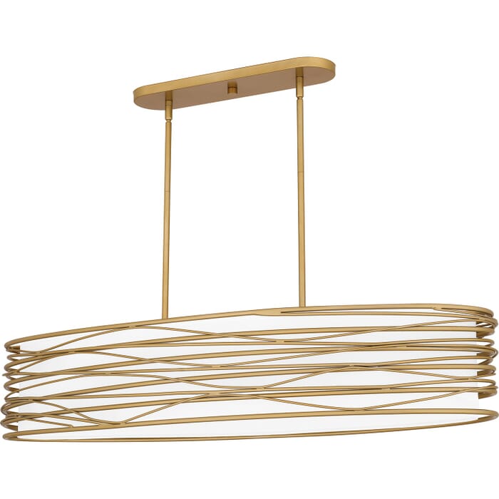 Five Light Linear Chandelier by Quoizel Five Light Linear Chandelier by Quoizel