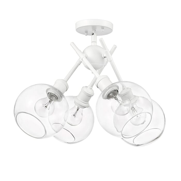 Four Light Semi-Flush Mount by Golden Four Light Semi-Flush Mount by Golden