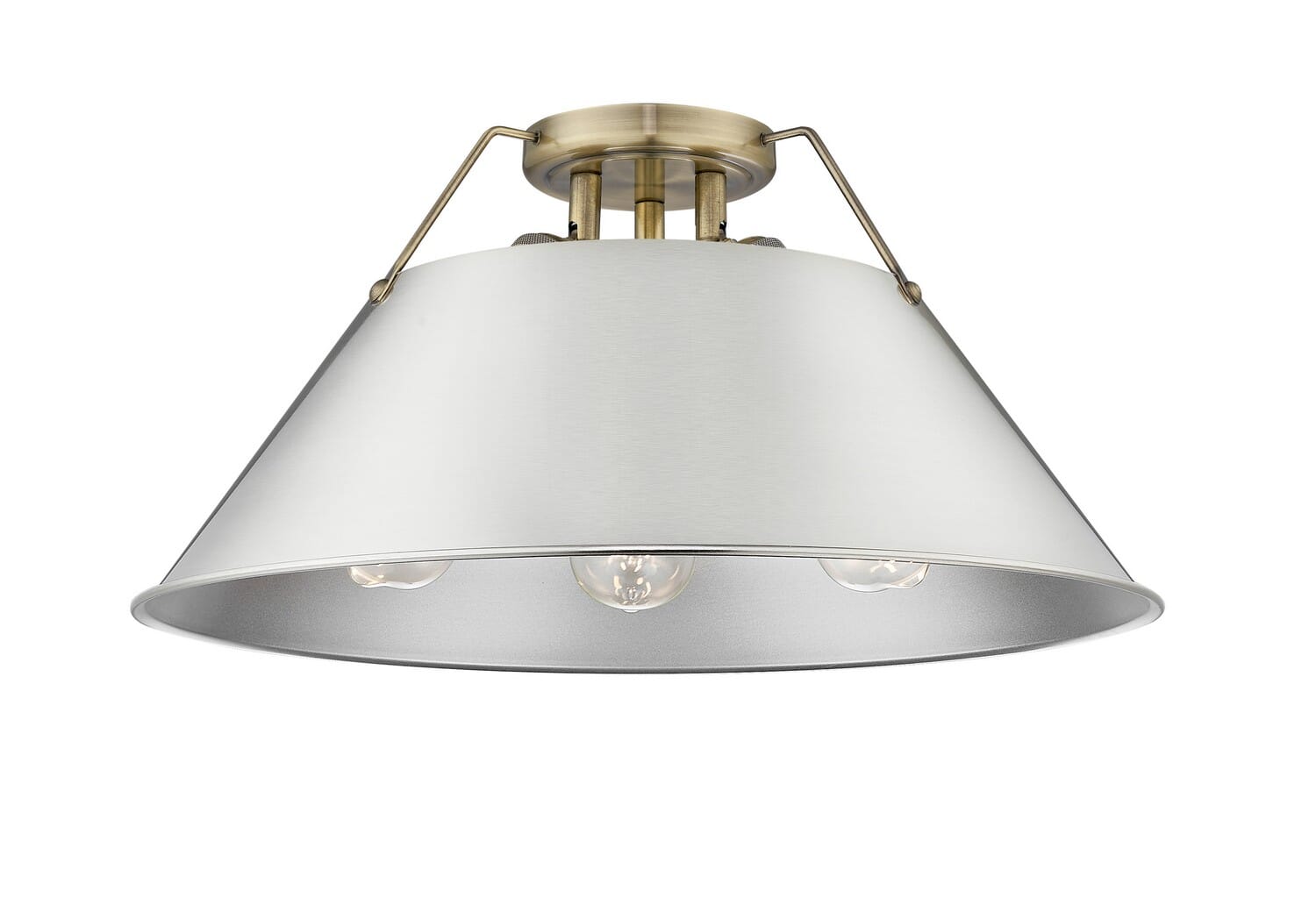 Three Light Flush Mount by Golden