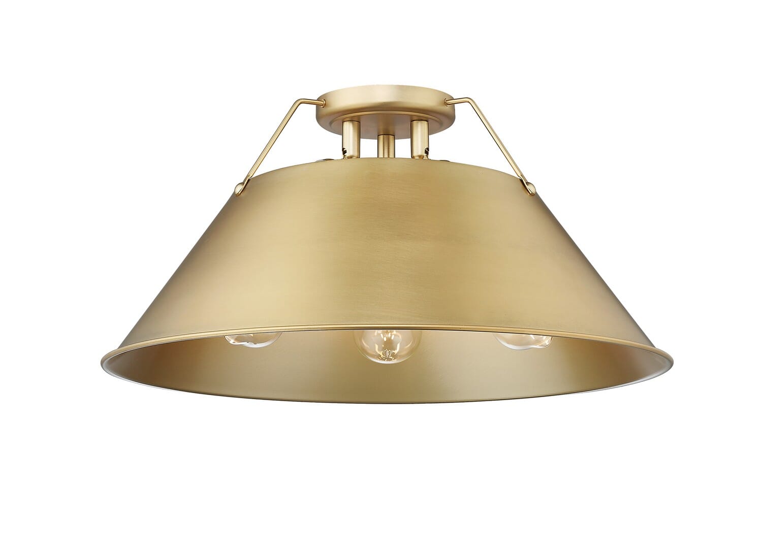 Three Light Flush Mount by Golden
