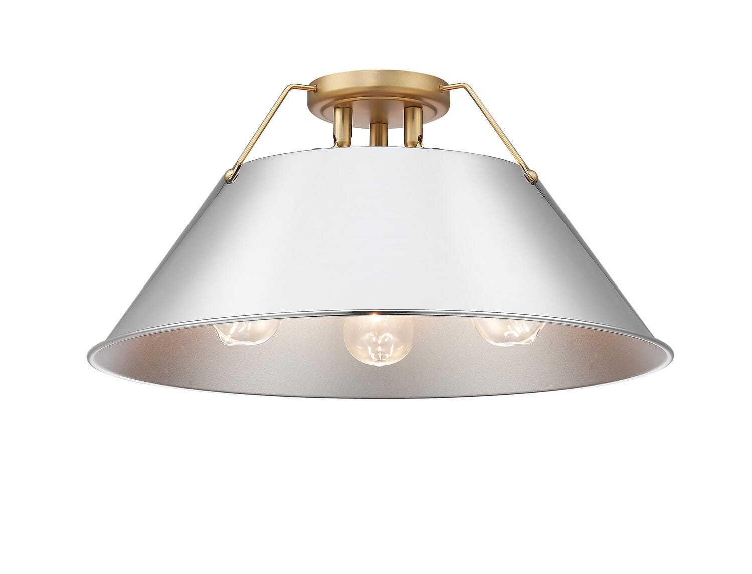 Three Light Flush Mount by Golden
