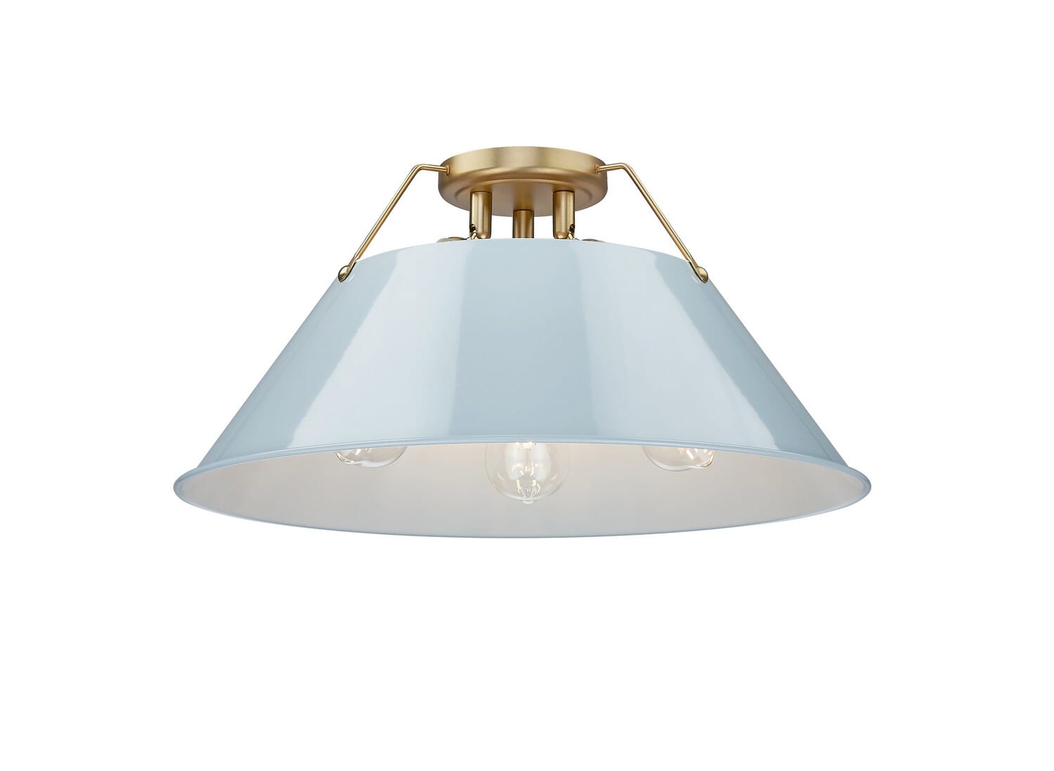 Three Light Flush Mount by Golden