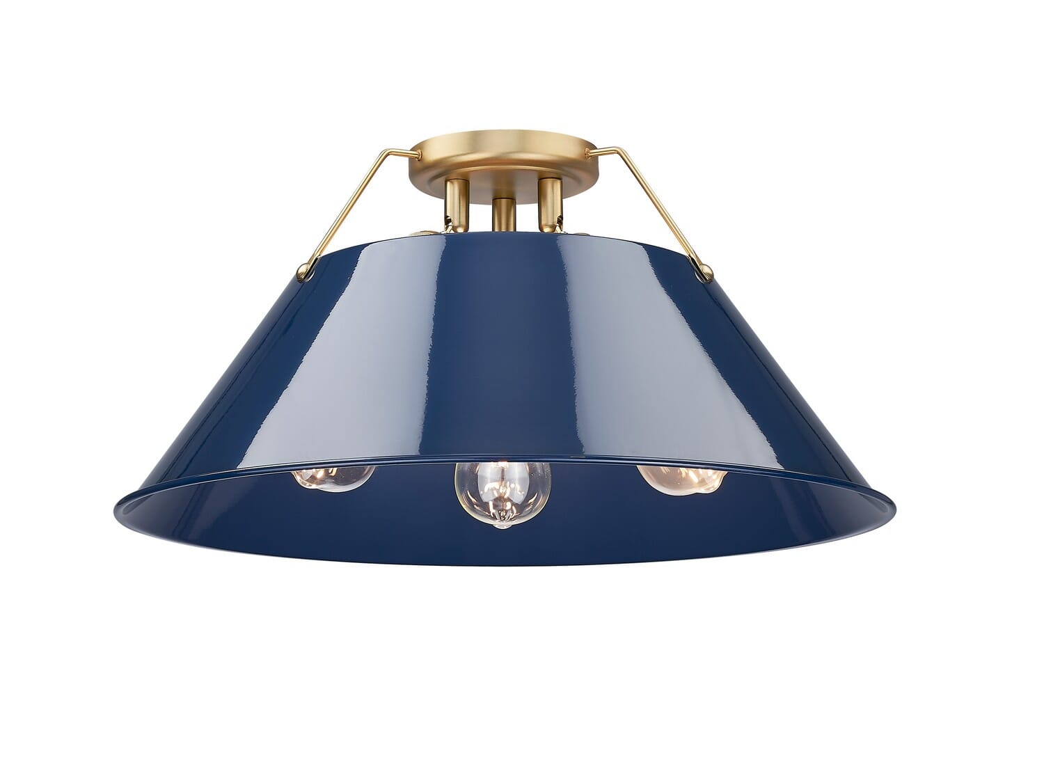 Three Light Flush Mount by Golden