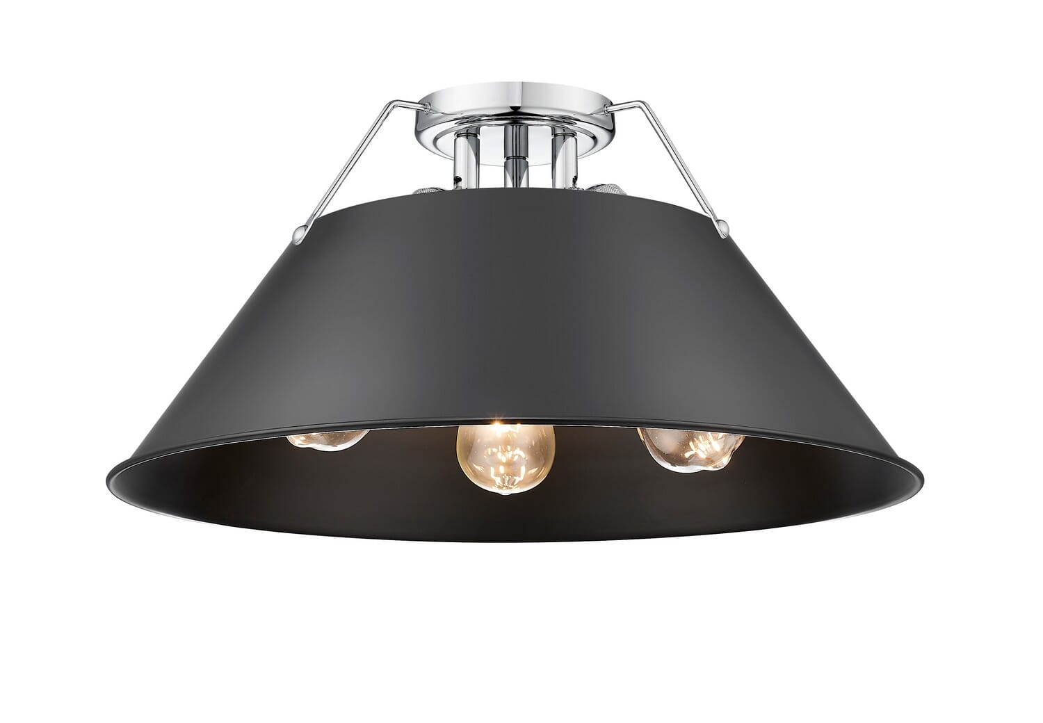 Three Light Flush Mount by Golden