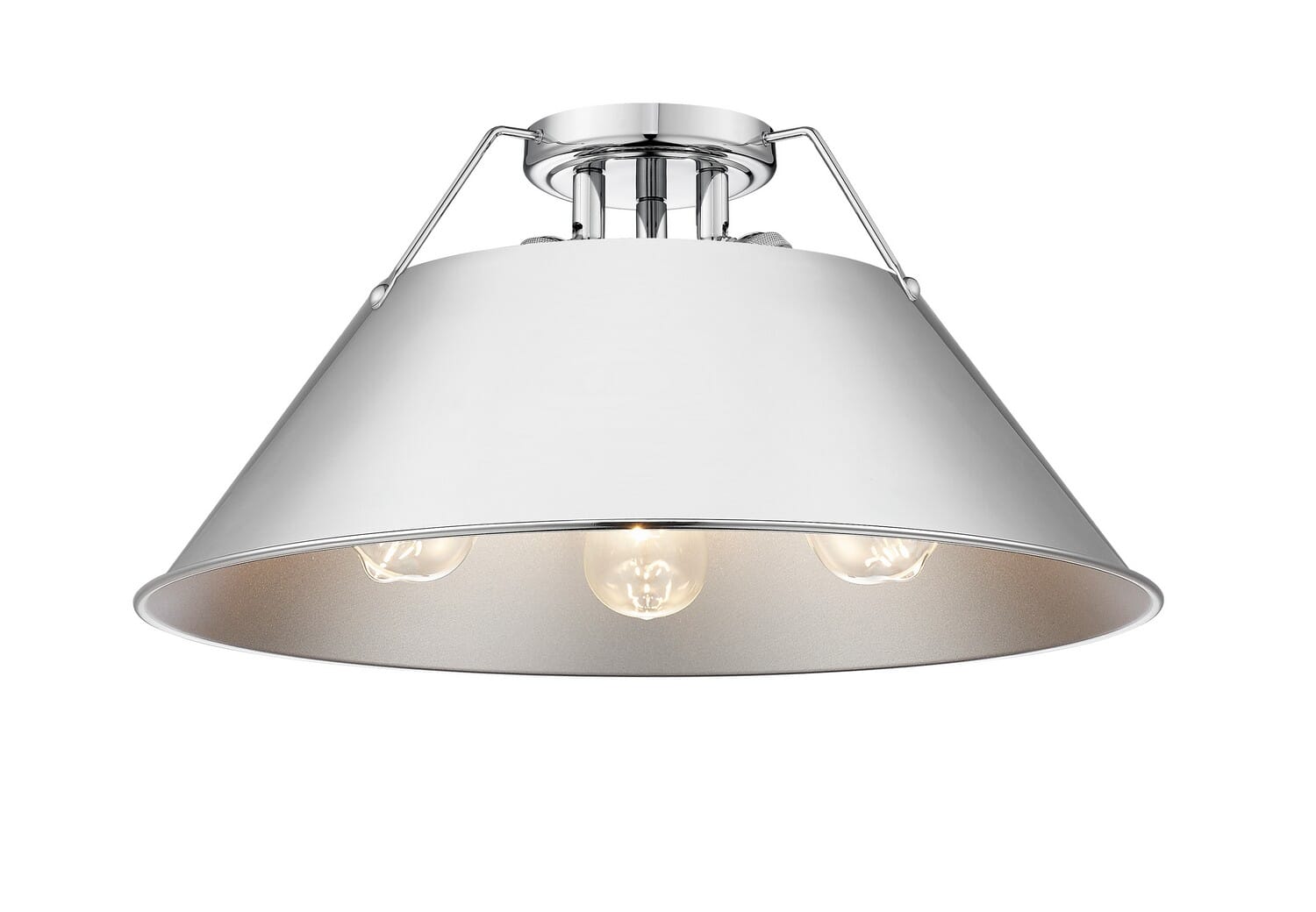 Three Light Flush Mount by Golden