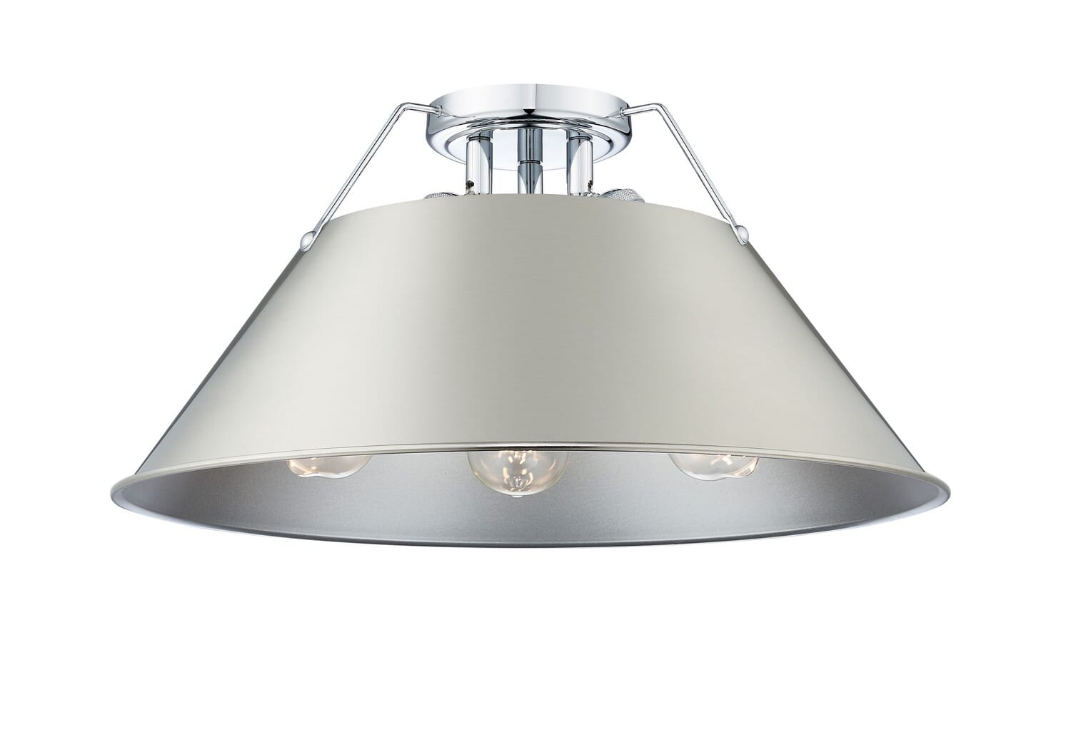 Three Light Flush Mount by Golden