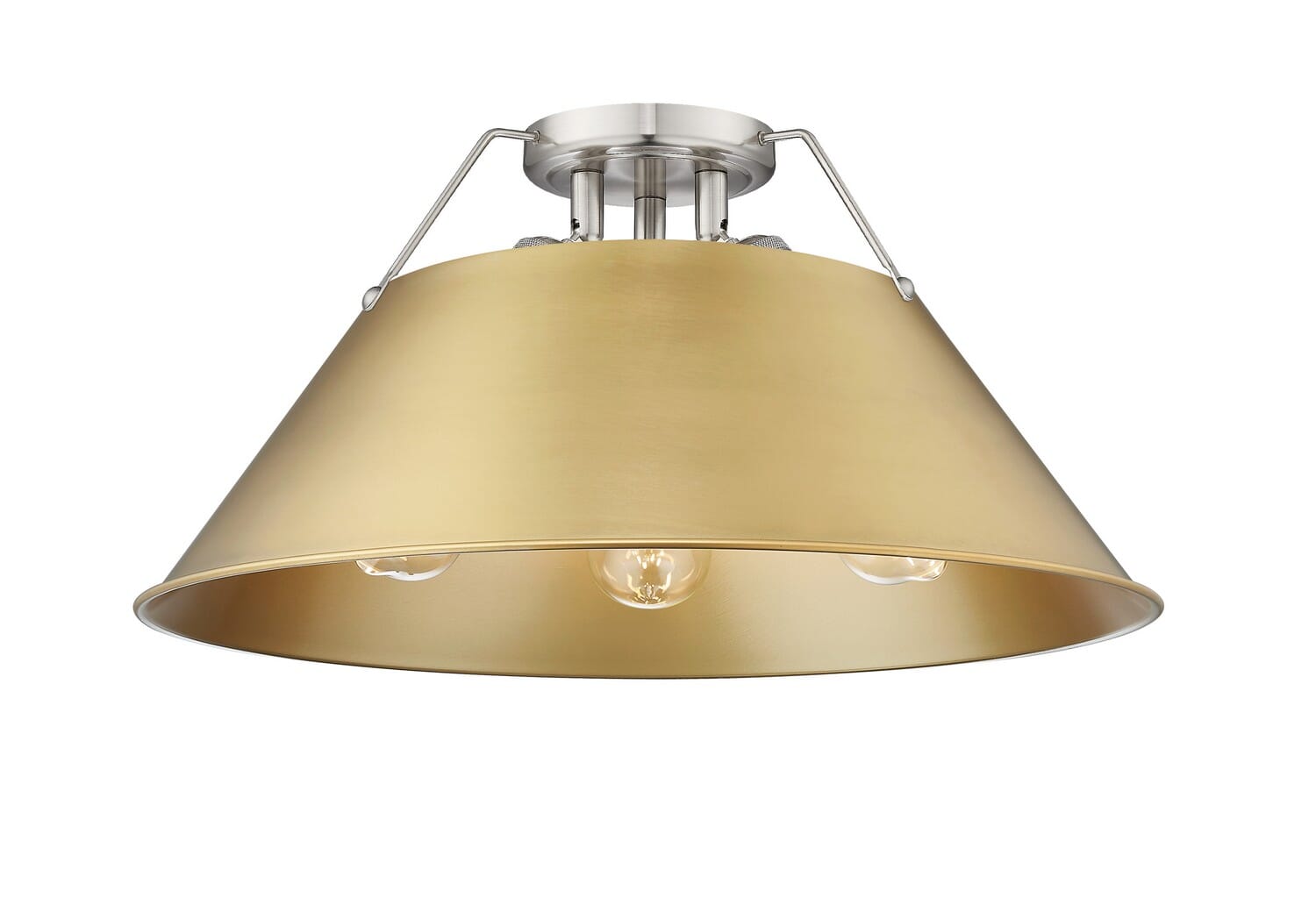 Three Light Flush Mount by Golden