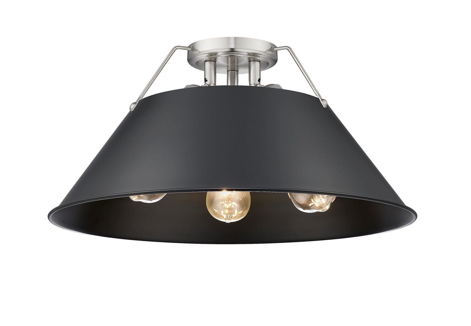 Three Light Flush Mount by Golden