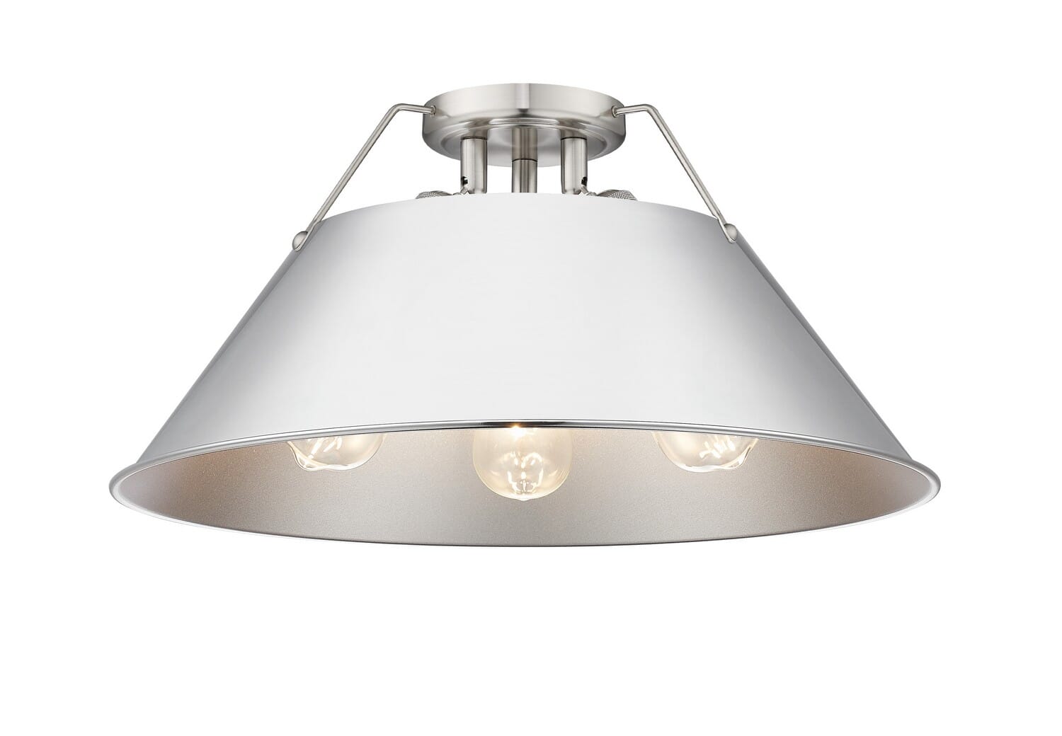 Three Light Flush Mount by Golden
