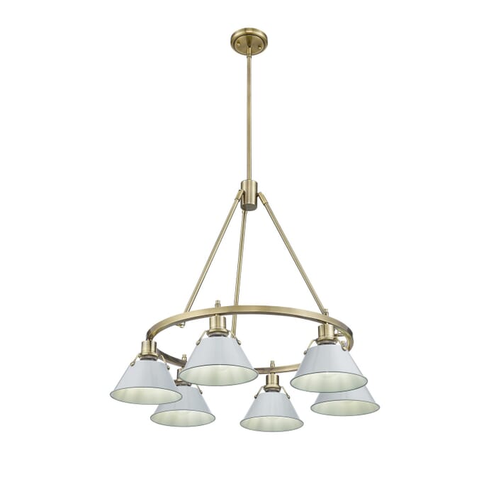 Six Light Chandelier by Golden Six Light Chandelier by Golden